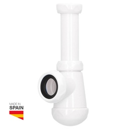 [404035001] Sifão garrafa curta extensível saída Ø 40 mm redutora Ø 32 mm conexão 1&quot; 1/4