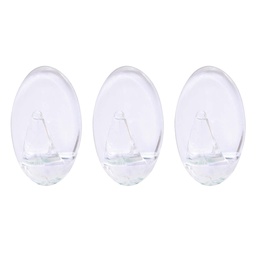 [500010002] Pack 3 Perchas adhesivas Transparentes