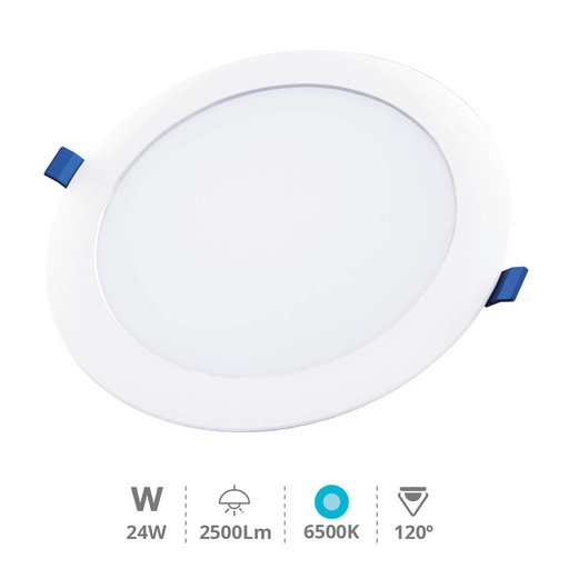 [201000047] Downlight empotrable LED redondo Belur 24W 6500K Blanco