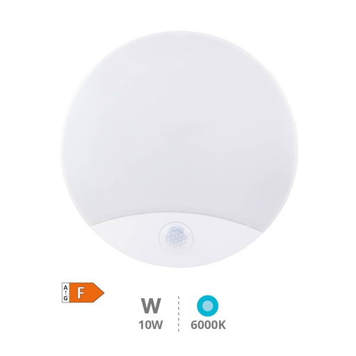 [200205061] Aplique pared LED Behali con luz emergencia y sensor movimiento 10W 6000K