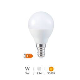 [200690024] Lâmpada LED esférica 3 W E14 3000K