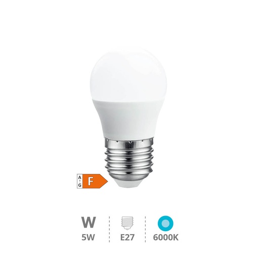 [200685007] Bombilla LED esférica 5W E27 6000K 12 - 24V