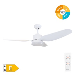 [300005034] Ventilateur de plafond avec commande 46' CCT 3 pales Blanc