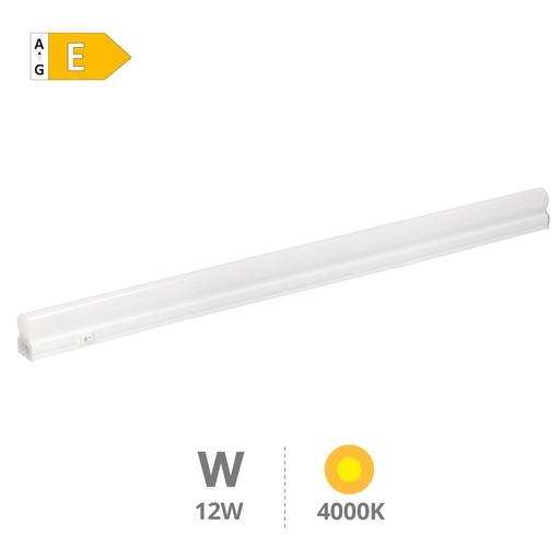 [203800037] Regleta LED T5 Belo 870mm 12W 4000K