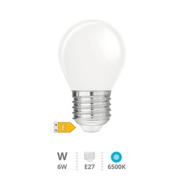 [200690069] Ampoule LED sphérique Série Cristal 6W E27 6500K