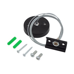 [202210003] Kit de suspension pour rail monophasé Noir