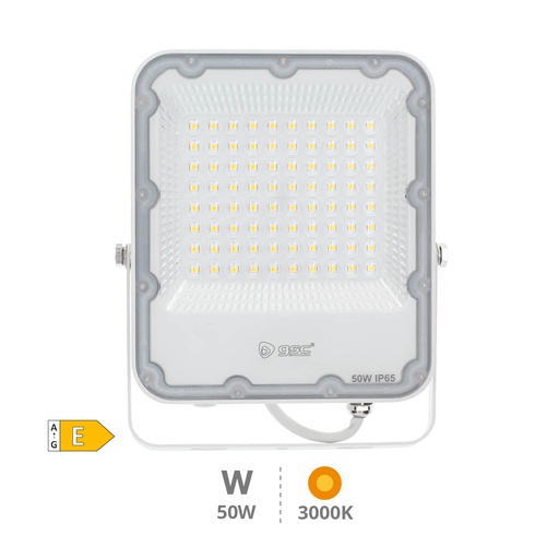 [202600093] Proyector aluminio LED 50W 3000K IP65 Blanco