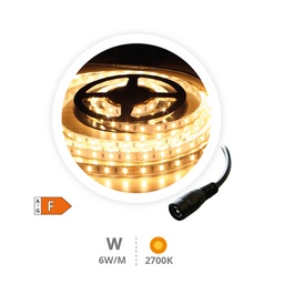 [204030006] 5M 6W/M LED strip 2700-3000K IP20 24V