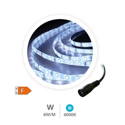 [204030008] 5M 6W/M LED strip 6000-6500K IP20 24V