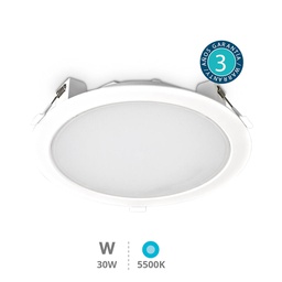 [201000070] Round recessed downlight 30W 5500K White - Pro Line