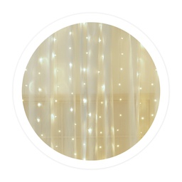 [204605003] Cortina LED luminosa 2 x 1 m Luz fria