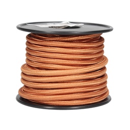 [101025001] Cable textil liso 10M (2x0.75mm) Bronce