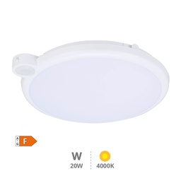 [203610007] Plafon teto LED Kamina com sensor movimento e crepuscular 20 W 4000 K