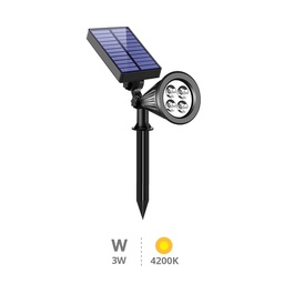 [201210012] Estaca jardín solar LED Alezu 4200K IP67 regulable