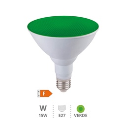 [200620027] Ampoule LED PAR38 15 W E27 Verte IP65