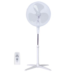 [300000016] Ventilador de pie Khela con mando Ø43cm 45W Blanco