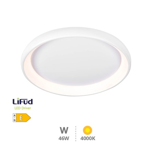 [203605077] Plafón techo LED Simola redondo 46W 4000K Blanco