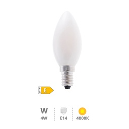 [200695050] Bombilla LED vela Serie Cristal 4W E14 4000K