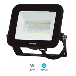 [202600103] Projecteur LED 20W 6500K IP65 Noir - Libertina