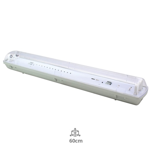 [203200017] Pantalla estanca para 2 tubos LED T8 60cm