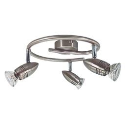 [202000028] Kegla series triple in spiral spotlights GU10 nickel