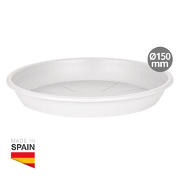 [403030007] Soucoupe de pot de fleur Ø150 mm Blanc