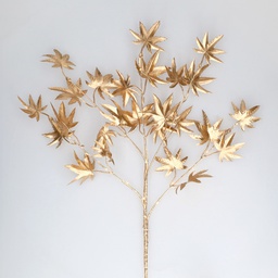 [204690005] 0,70M Decorative LED branch with gold maple leaf Warm White