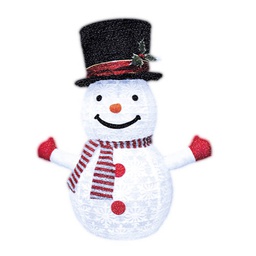 [204690050] Boneco de neve dobrável LED 700 mm 8 funções Luz fria