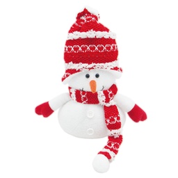 [204690087] Beira snowman 25cm Red and white