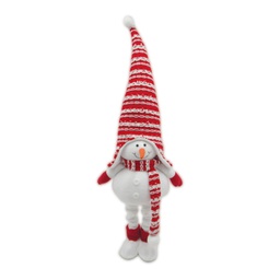 [204690089] Standing snowman Eira 64 - 94cm Red and white