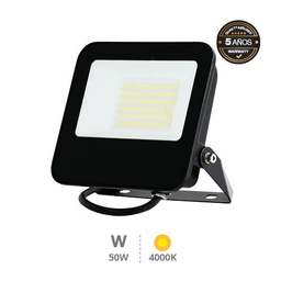 [202600106] Projecteur LED 50W 4000K IP65 Noir - Pro Line