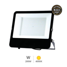 [202600112] Serie Liwale Aluminum LED floodlight 200W 4000K IP65 Black - Pro Line