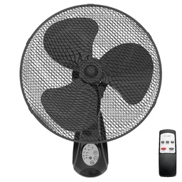 [300010026]  Sautar Wall fan 43cm Ø 45W with remote, Black