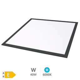 [203400030] Painel encastrável ultrafino LED Sabha 40 W 6000 K Preto