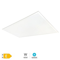 [203400034] Panel empotrable LED rectangular Luena 119,5x29,5cm 40W 6000K Blanco