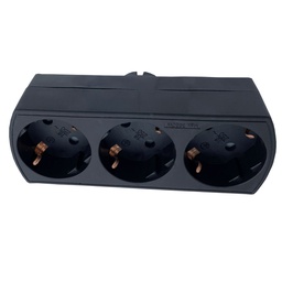 [103000025] Black 3 way adapter 