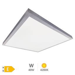 [203405043] Panel superficie LED Borma 60x60cm 40W 4200K Níquel